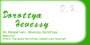 dorottya hevessy business card